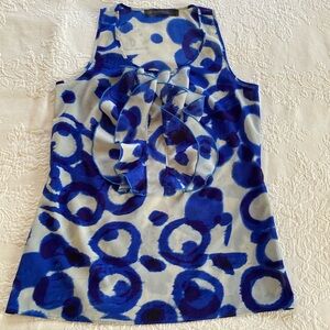 Outback Red small cami, shell, tank or sleeveless top with ruffle detail.